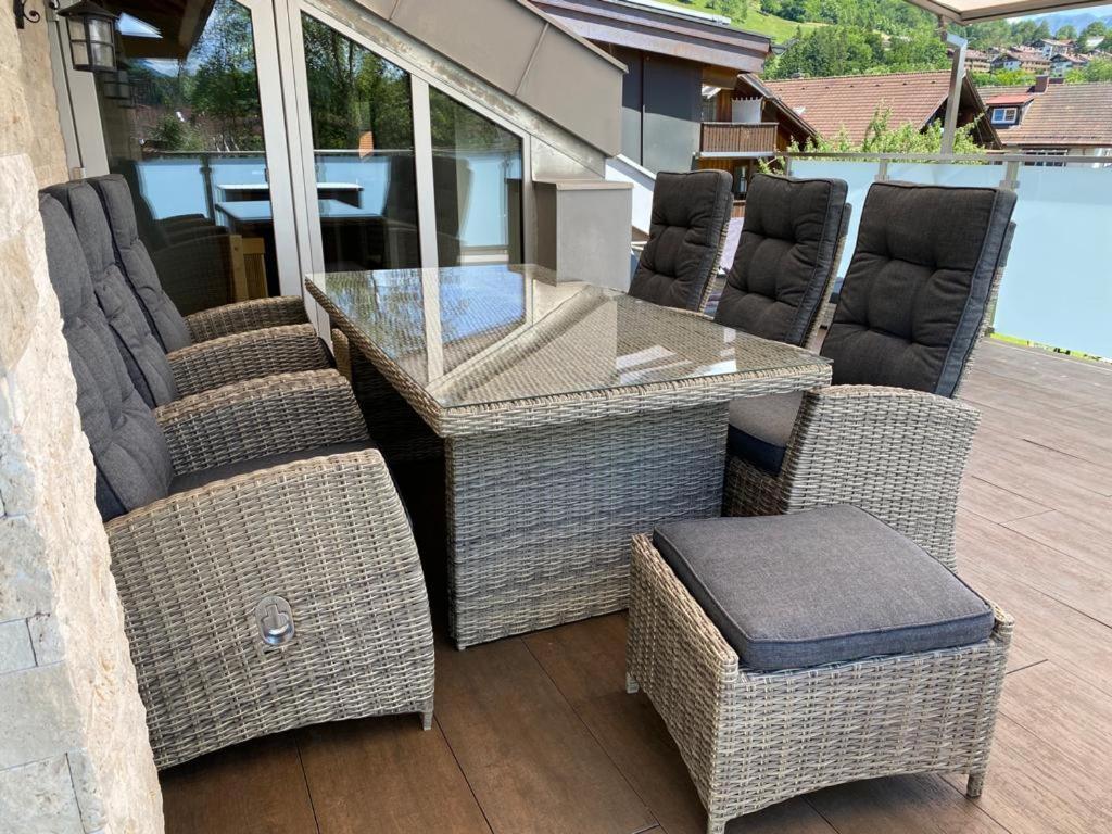 Ferienhaus Allgäu Panorama 180m2 Sonthofen Exterior foto
